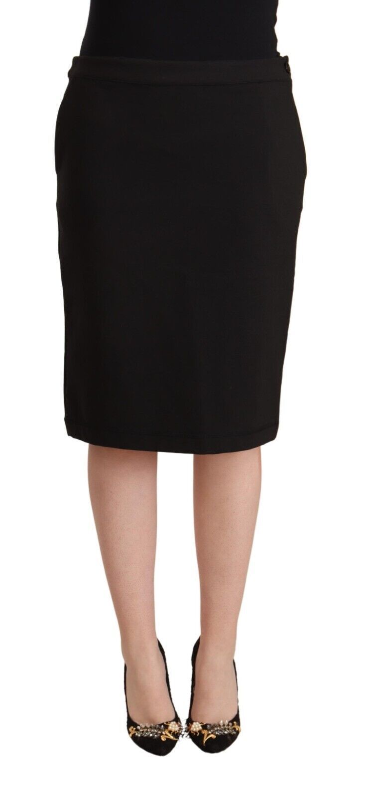 Black skirt worn by a woman