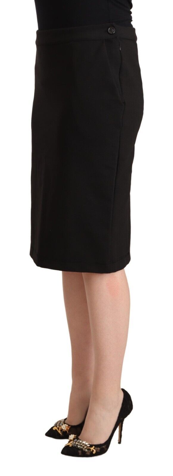 Black skirt worn by a woman