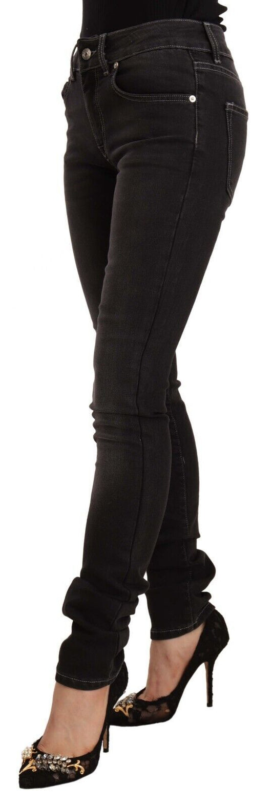 Woman wearing black pants and high heels