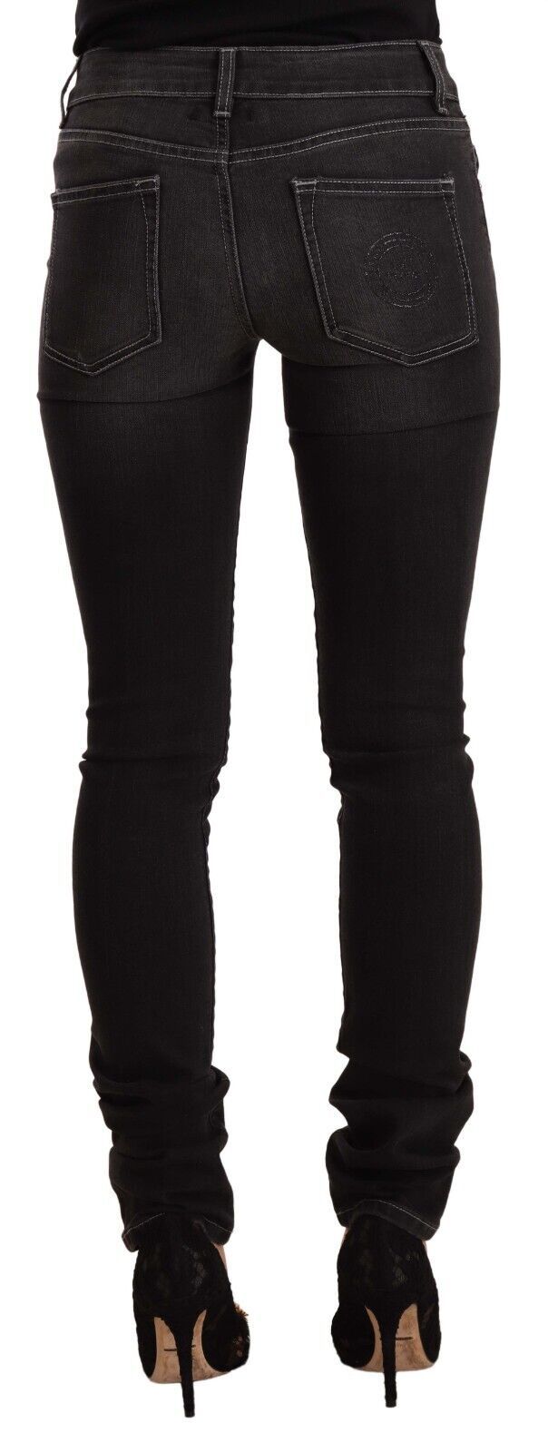 Pair of black skinny jeans on a mannequin