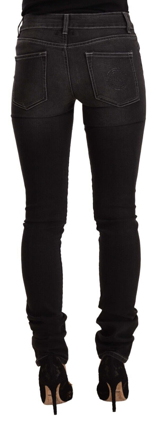 Pair of black skinny jeans on a mannequin