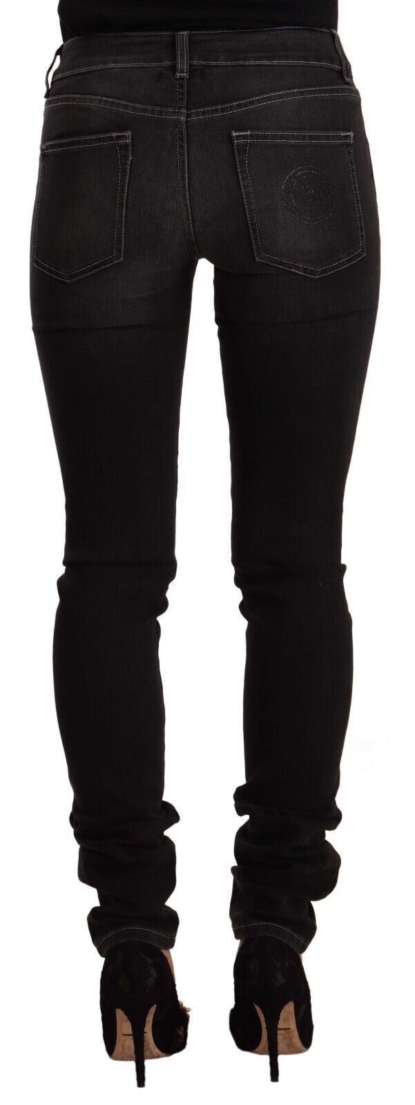 Pair of black skinny jeans on a mannequin
