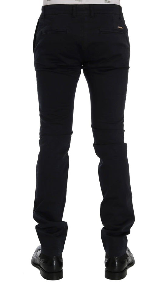 Pair of dark blue jeans on a mannequin