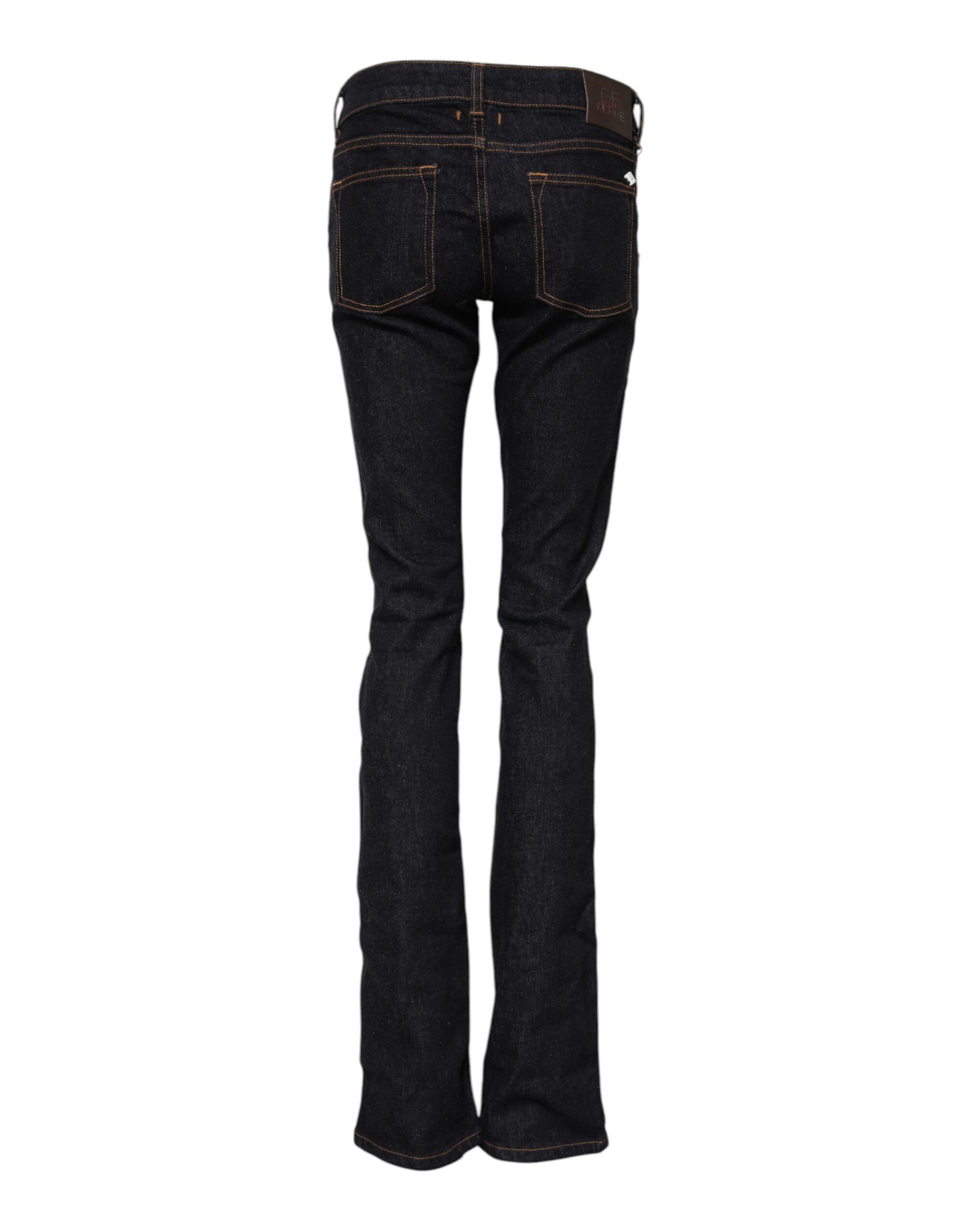 Pair of blue jeans with faded design