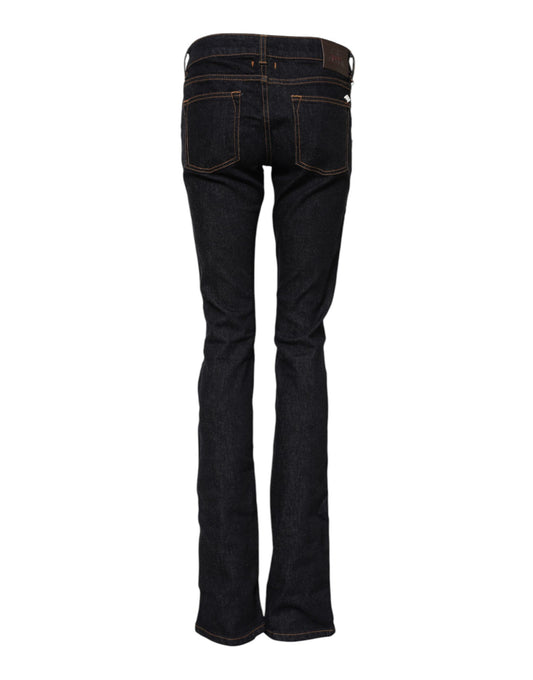 Pair of blue jeans with faded design
