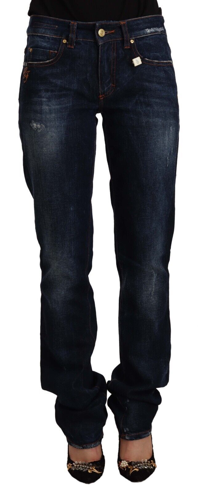 Pair of blue jeans on a mannequin