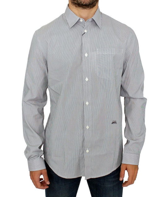 Long sleeve shirt with button down collar