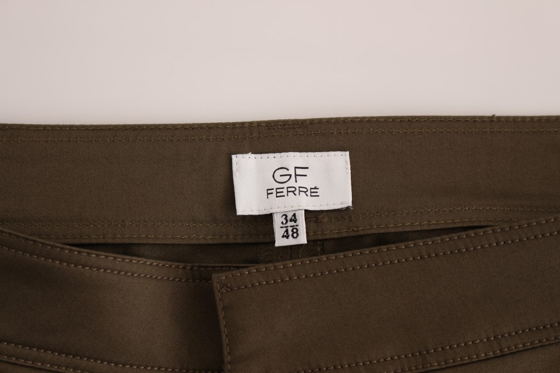 Brown waistband with white label