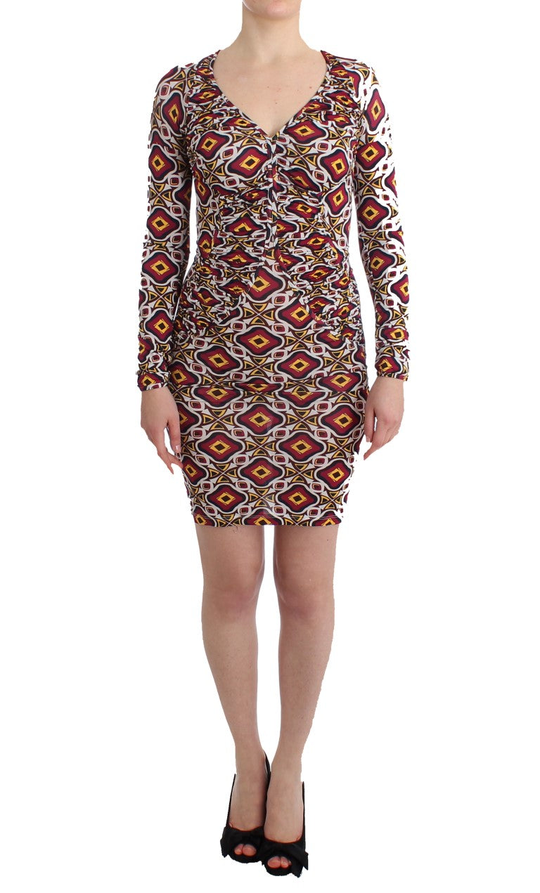 Short sleeve dress with patterned design