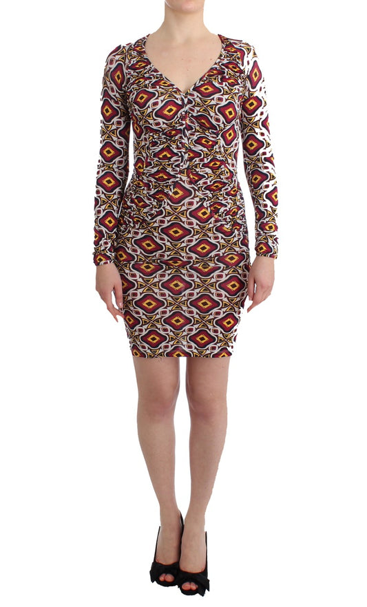 Short sleeve dress with patterned design