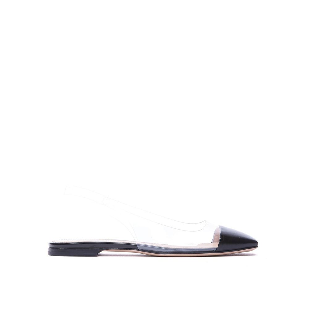 Pair of black high heel shoes