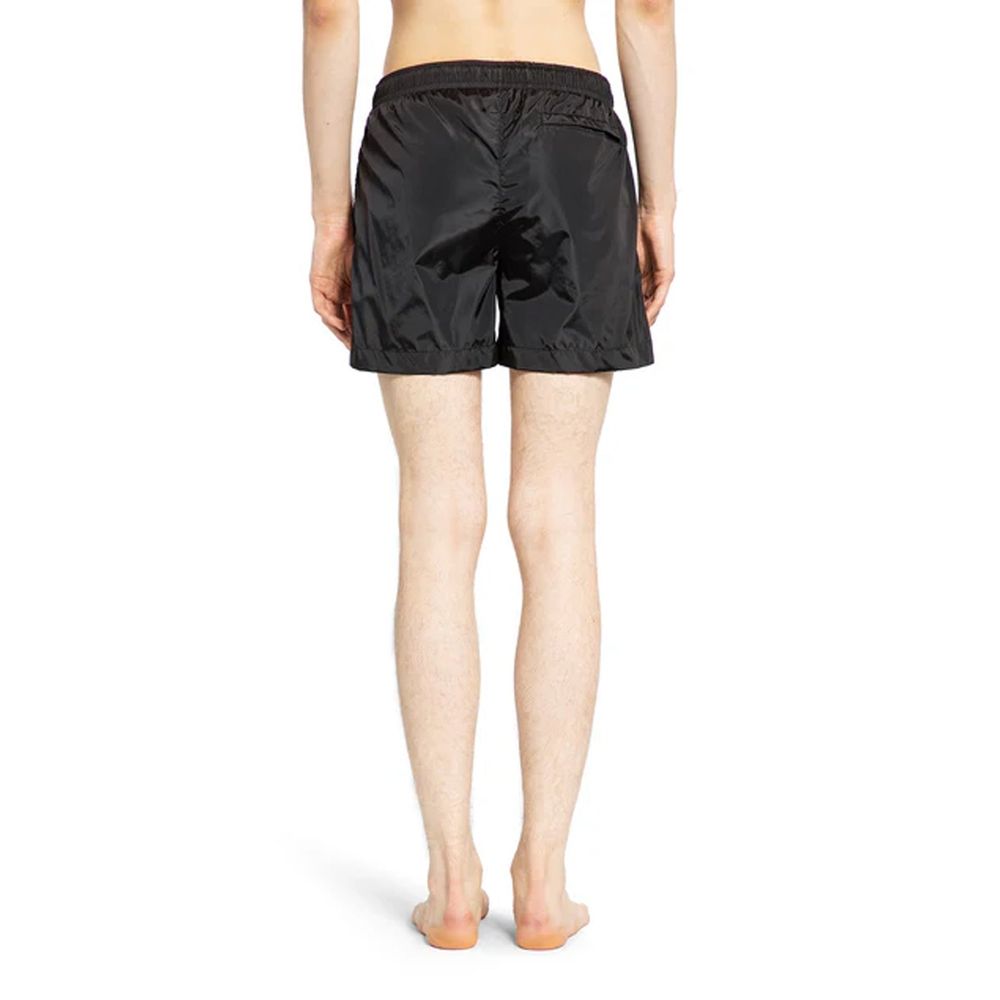 Pair of black swim trunks