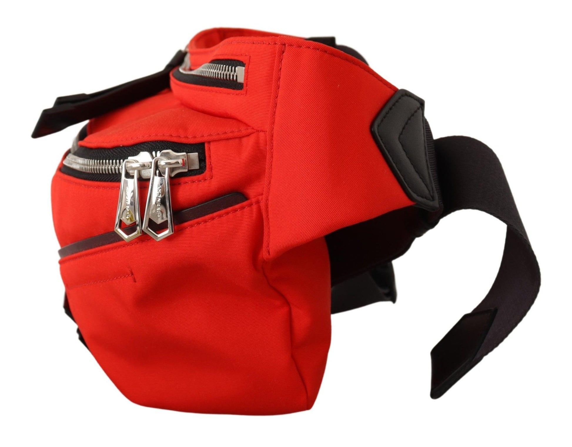 Red safety vest for outdoor activities