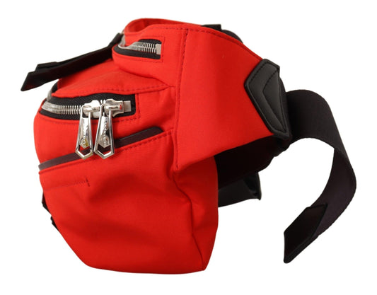 Red safety vest for outdoor activities