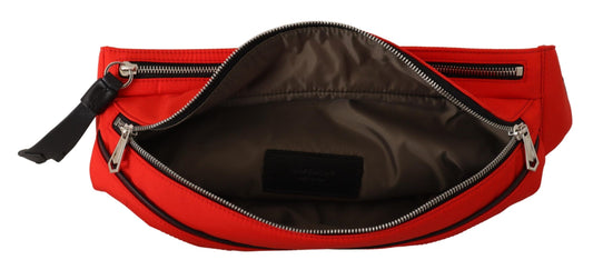 Red and black waist bag