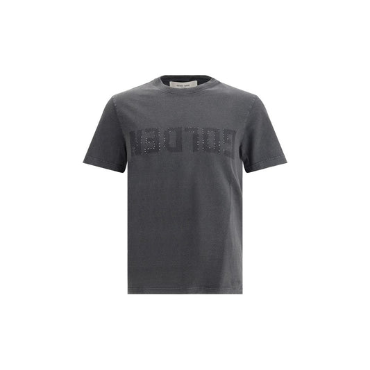 Grey short sleeve t-shirt with embroidered logo on front