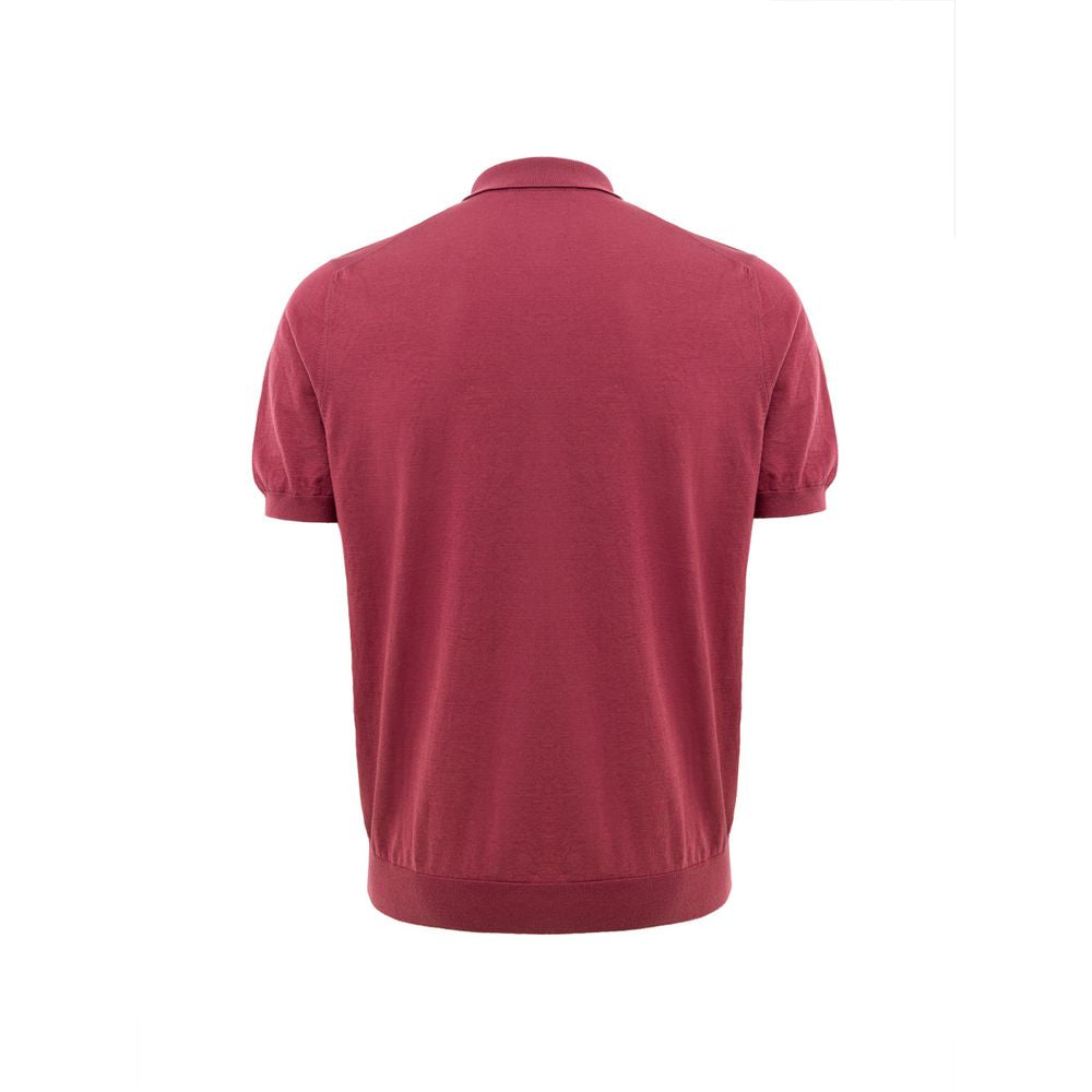 Red polo shirt on mannequin