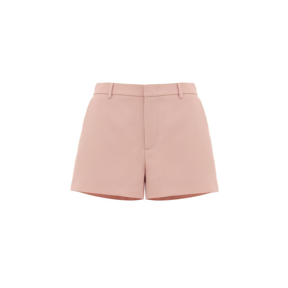 Pink shorts with elastic waistband