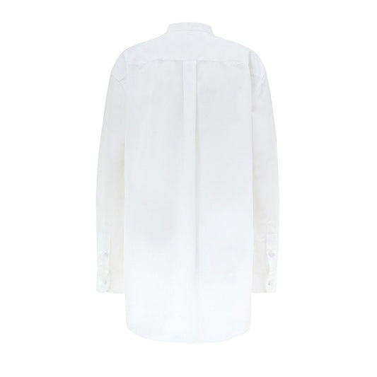 White long sleeve shirt on hanger