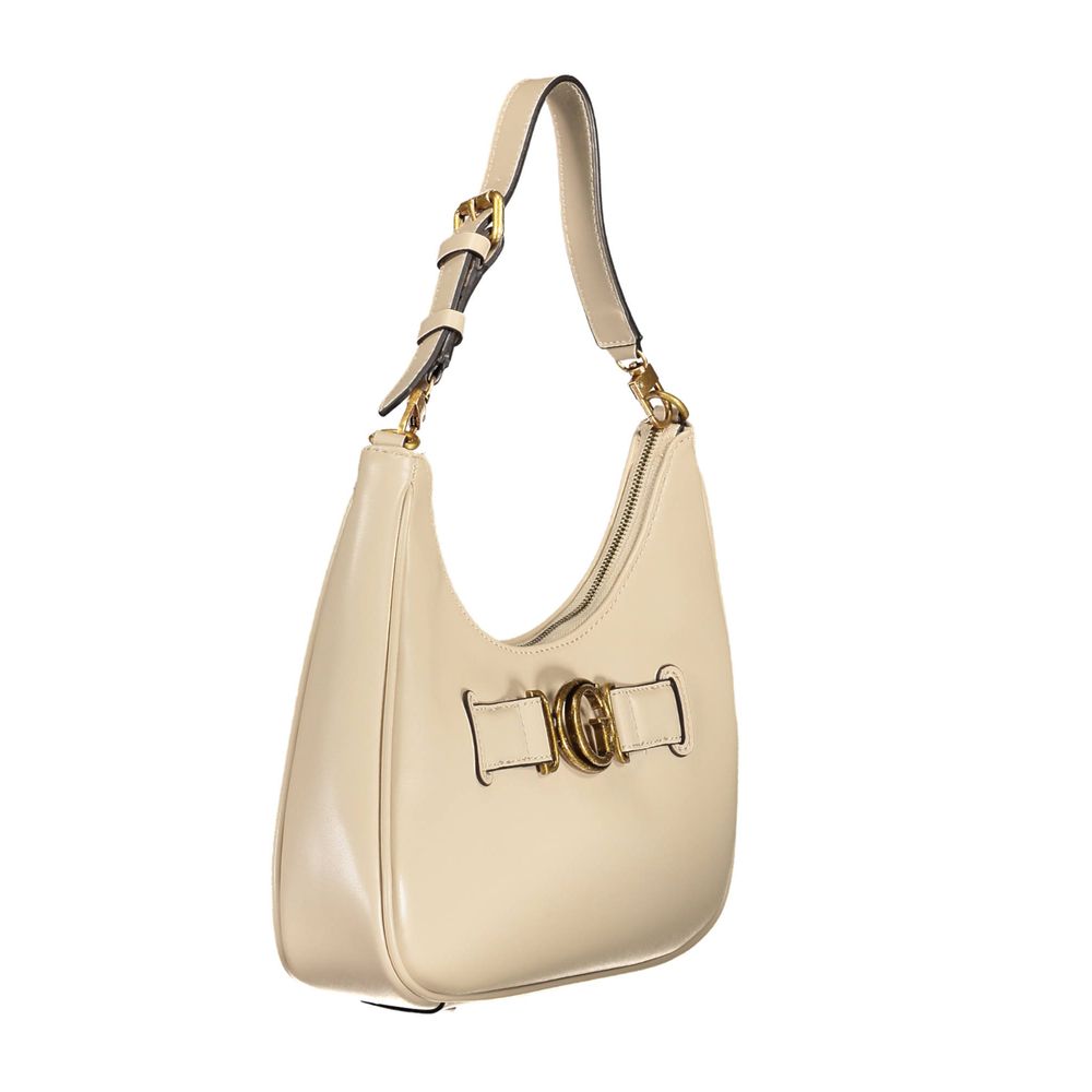 Gold shoulder bag with chain strap