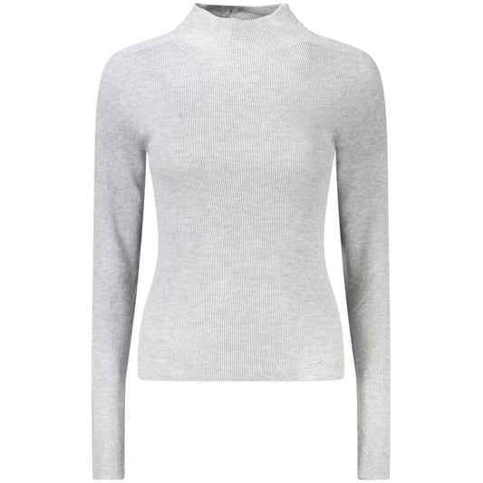 Long sleeve ribbed knit sweater