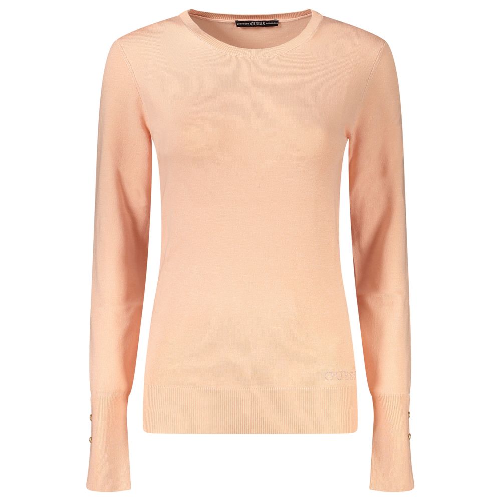 Long sleeve pink sweater on a mannequin