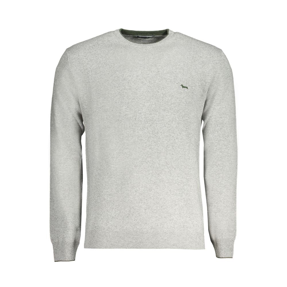 Men's crew neck sweater in heather gray