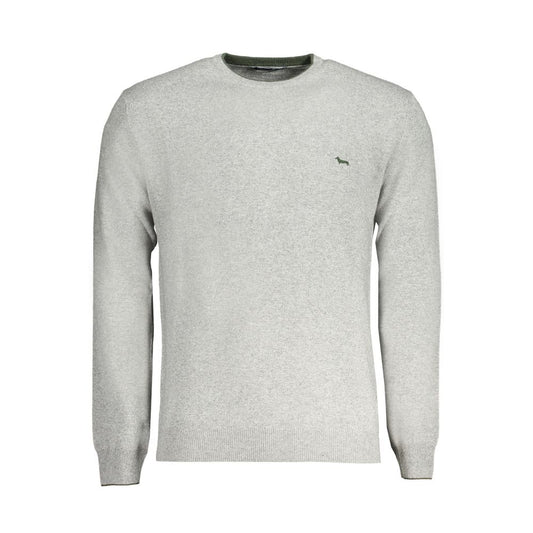 Men's crew neck sweater in heather gray