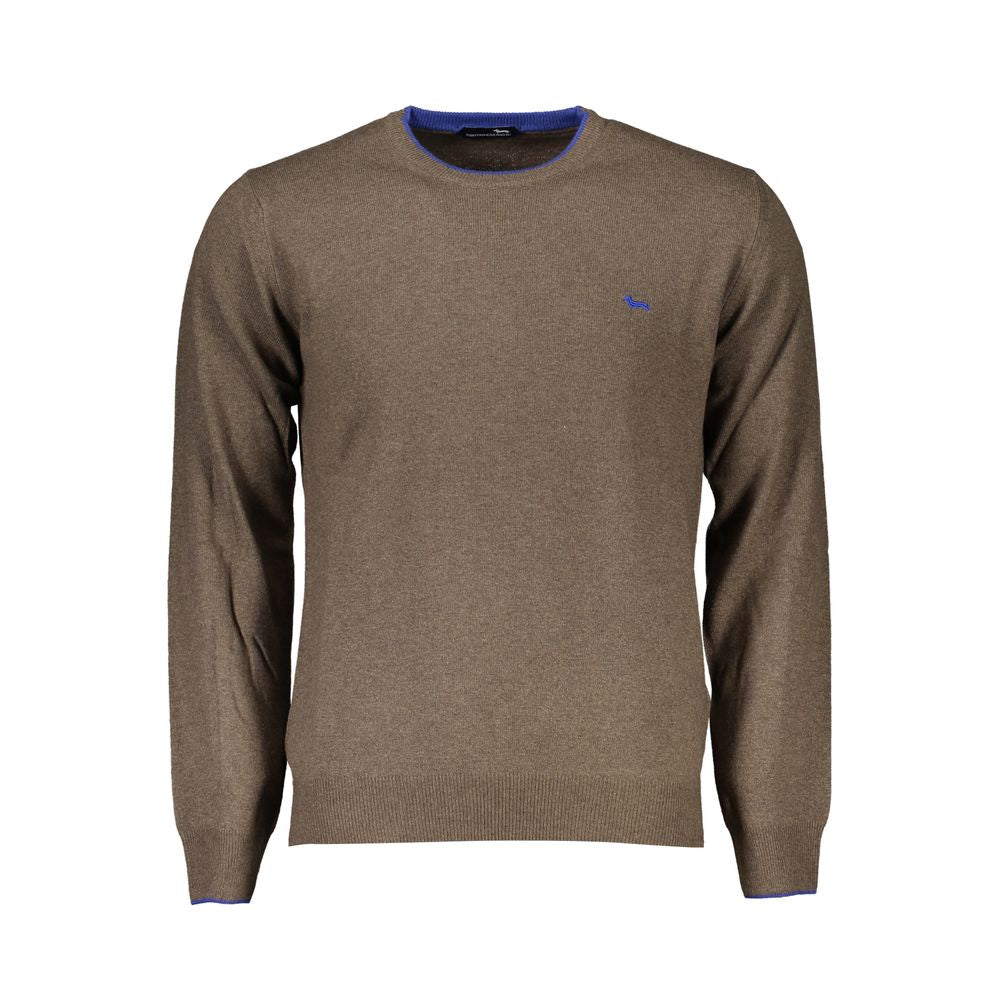 Brown sweater on hanger