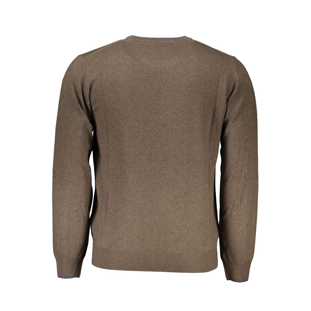 Brown sweater on hanger