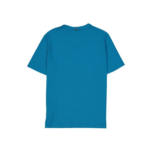 Blue t-shirt on a hanger