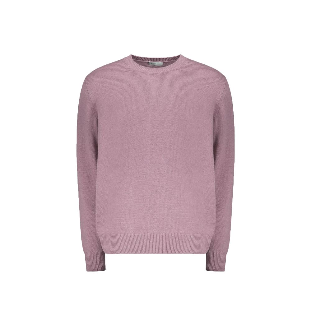 Pink sweater on hanger