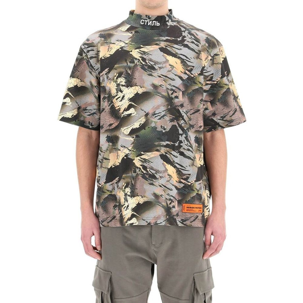 Camouflage short sleeve shirt on a mannequin