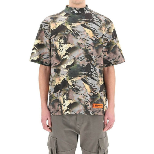 Camouflage short sleeve shirt on a mannequin