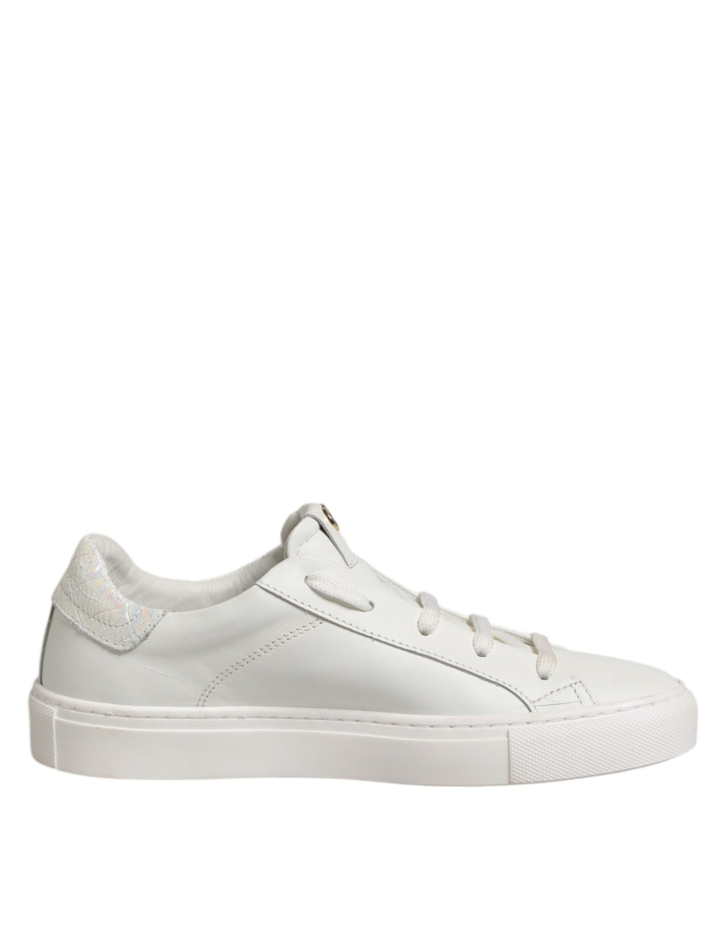 White sneaker with laces and a small bow on top