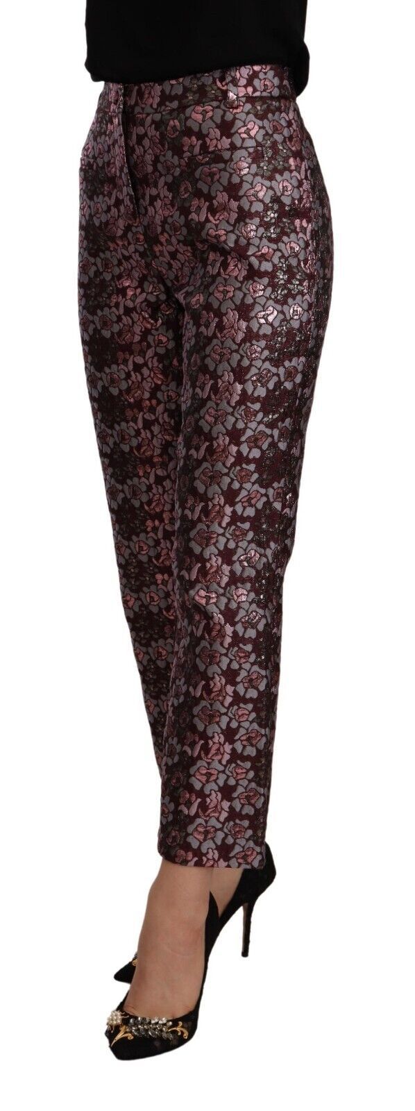 Pair of patterned leggings on a mannequin