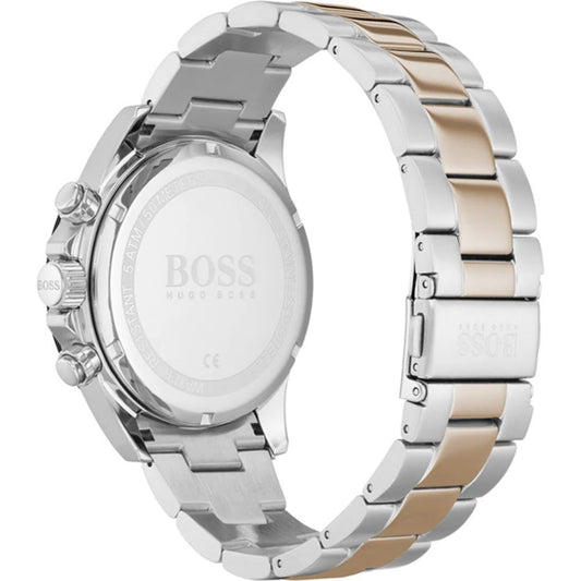 Silver watch with gray strap from Hugo Boss