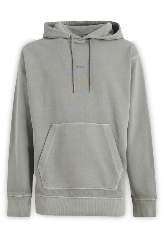 Grey hoodie with kangaroo pocket