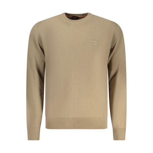 Tan sweater on hanger