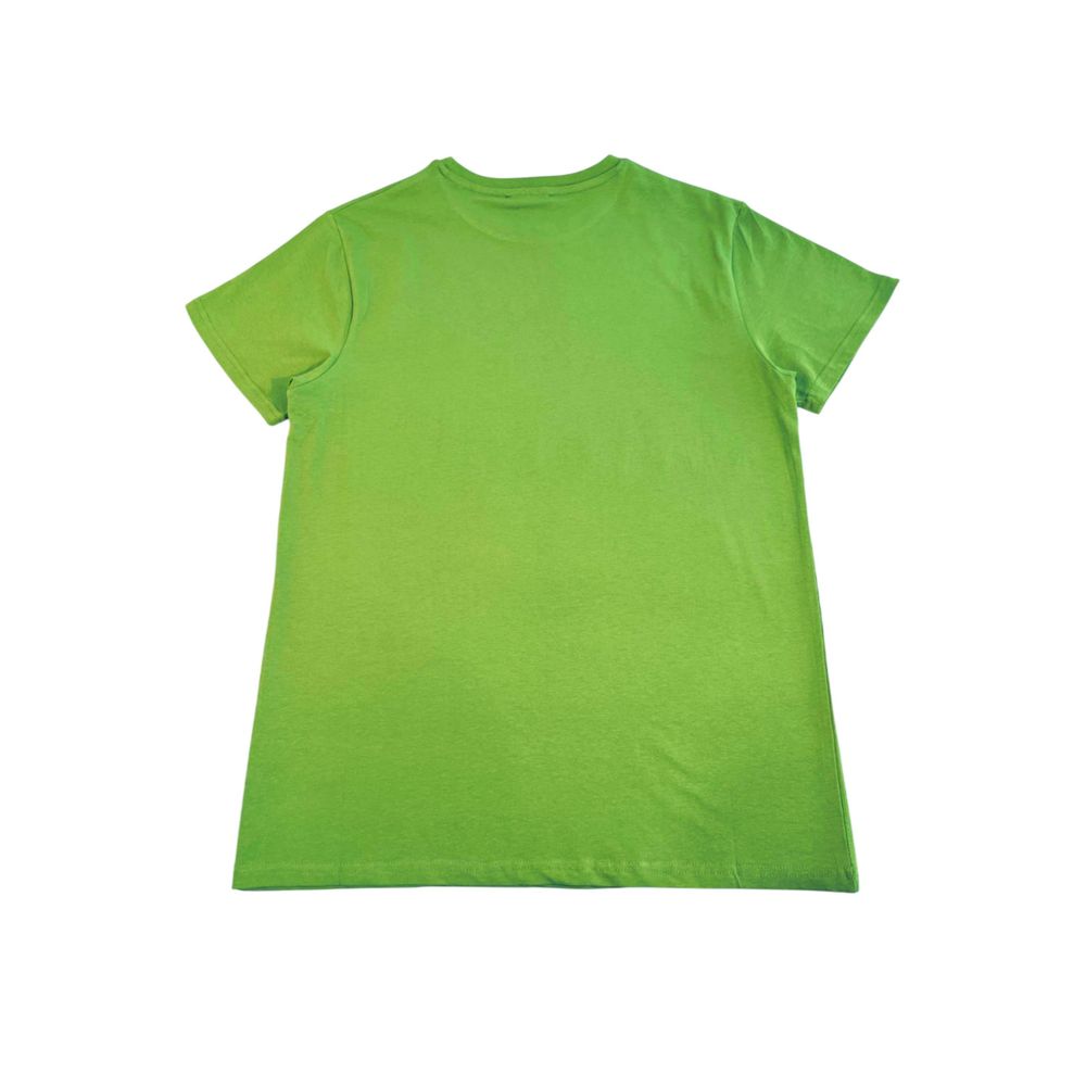 Green t-shirt on hanger