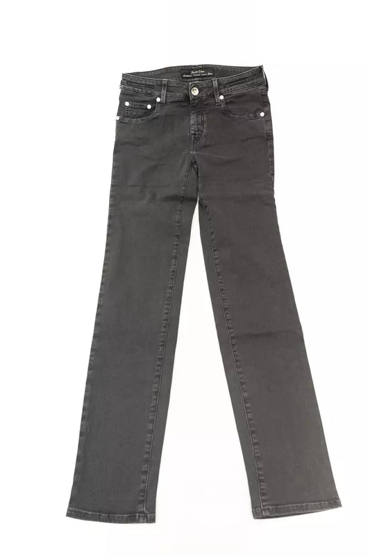 Pair of dark blue jeans