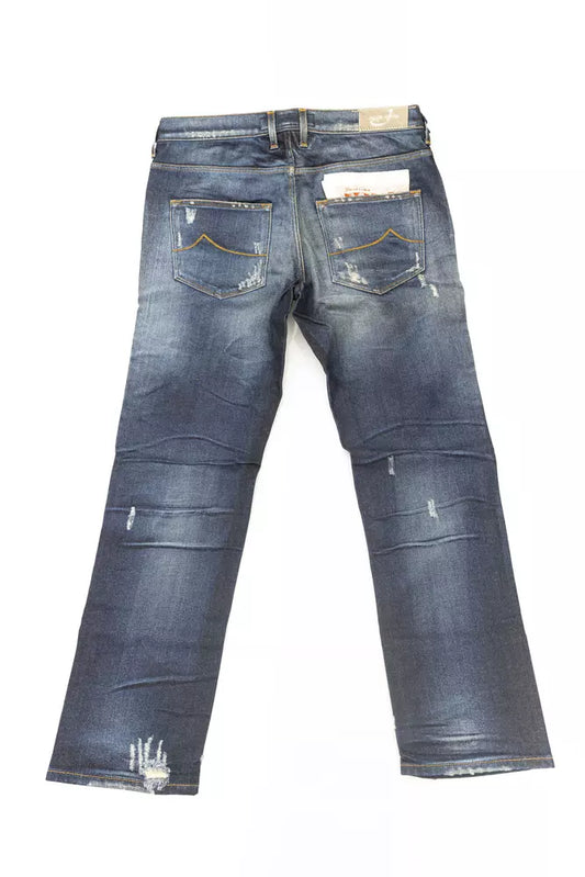Pair of blue denim jeans