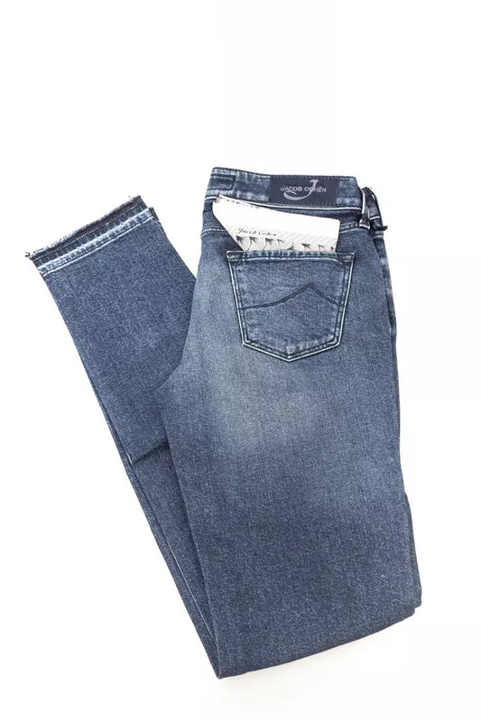 Pair of blue denim jeans