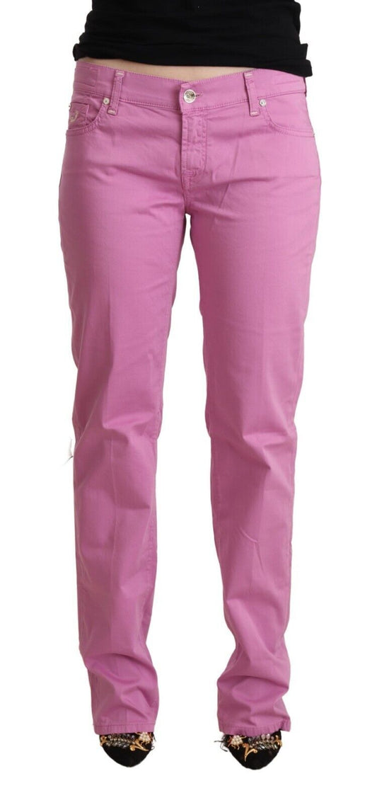 Pair of pink women's jeans