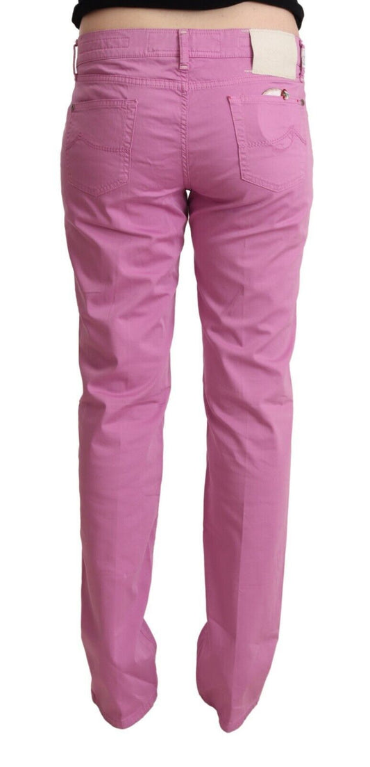 Pair of pink women's jeans