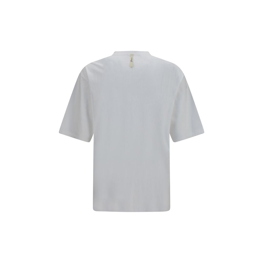A white cotton t-shirt with a round neckline