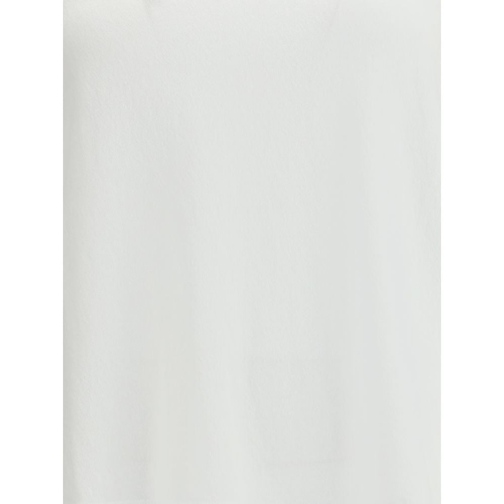 White cotton t-shirt with short sleeves
