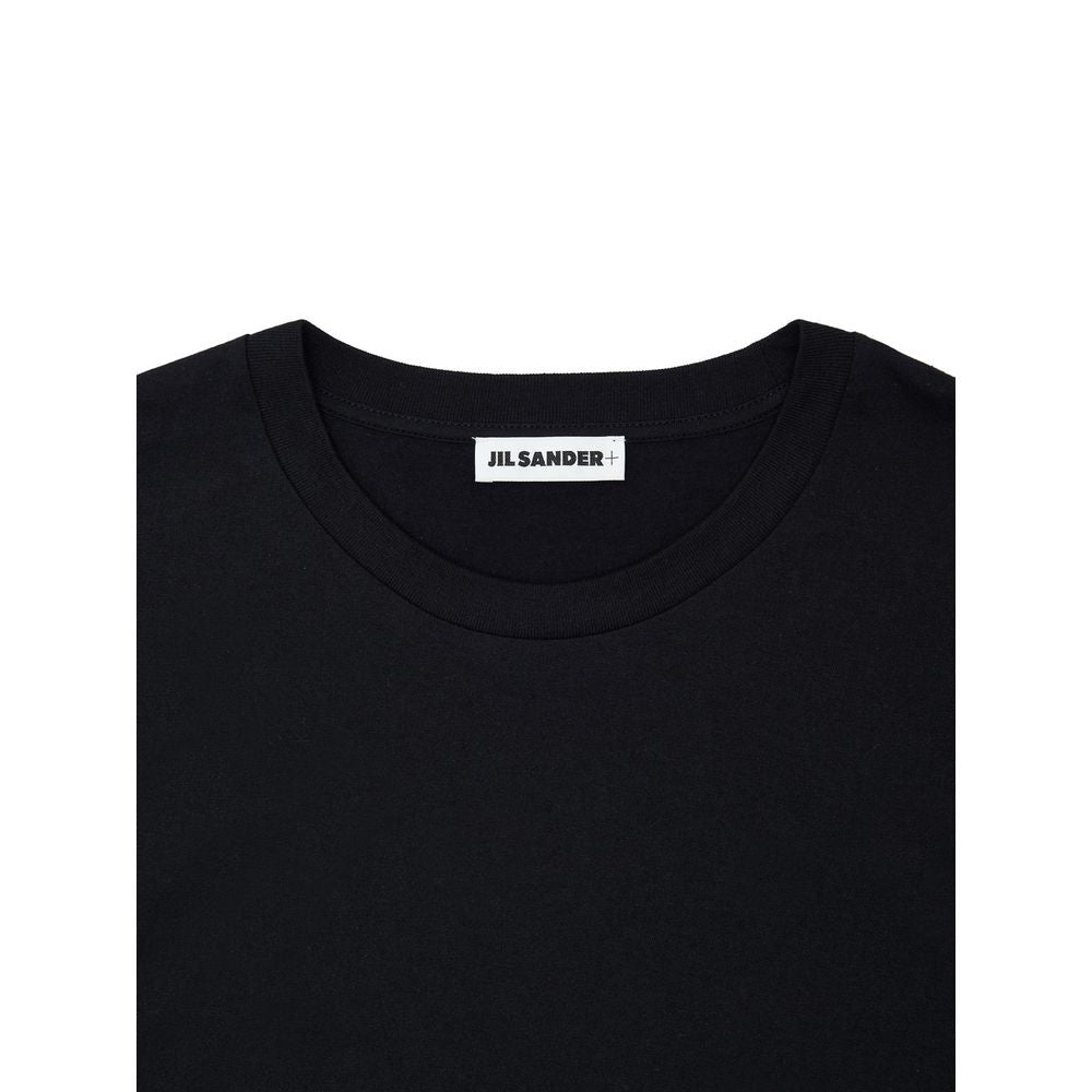 Black t-shirt with white label