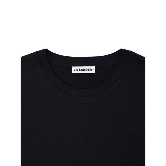 Black t-shirt with white label