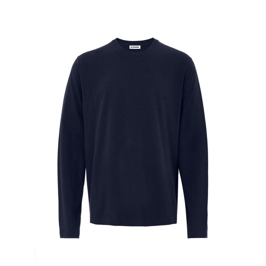 Long sleeve navy blue crew neck sweatshirt